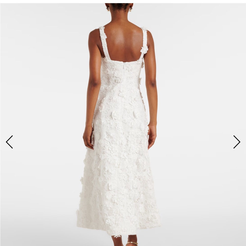 Leo Lin Odette Lace Midi Dress Size 2 - Picture 2 of 8